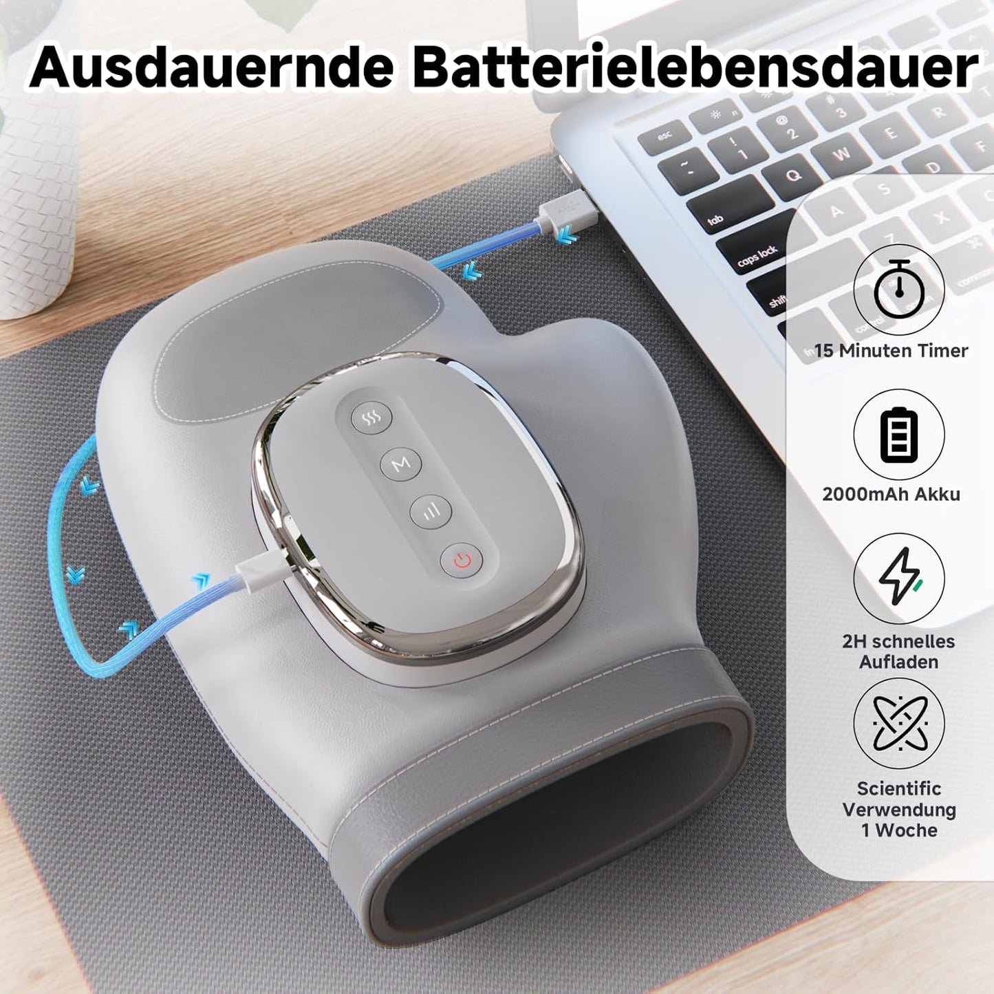 Nerivo Plutus™ 3-in-1 Intelligenter Handmassager